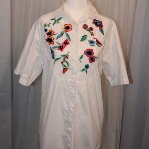 Bill Blass embroidered shirt
